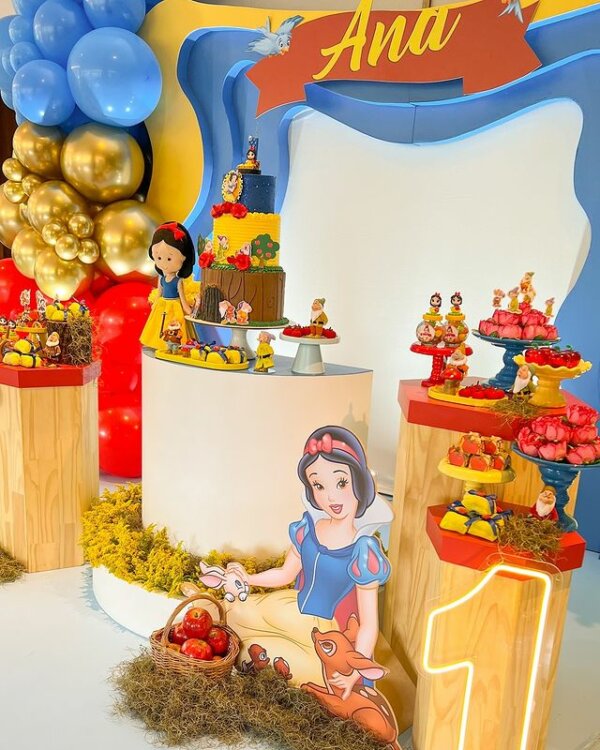 festa infantil branca de neve