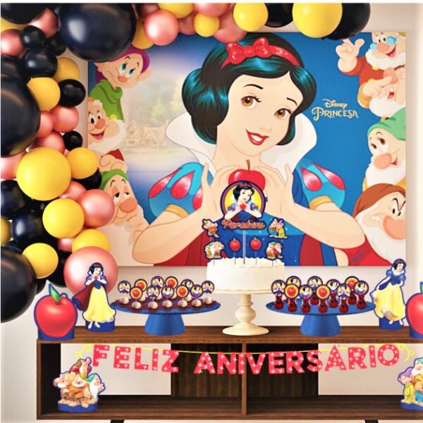 fundo festa branca de neve