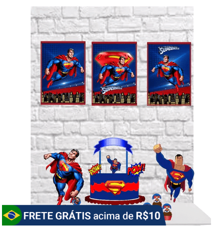 decoração para festa super homem