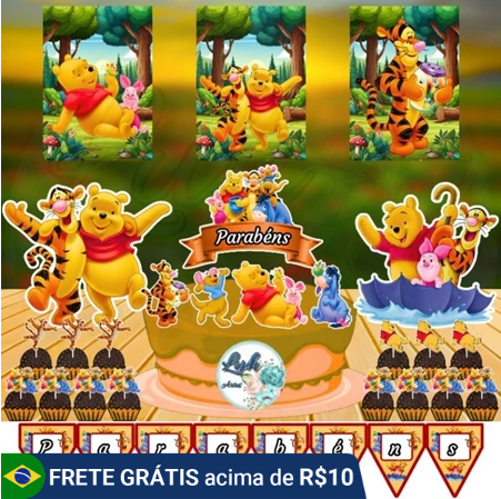 kit festa ursinho pooh