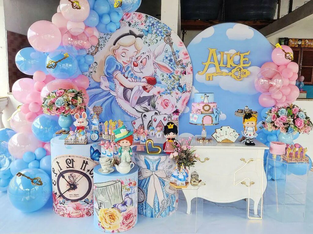 Ideias De Festa Da Alice No Pa S Das Maravilhas Bolo Guaran