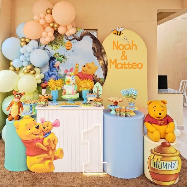 decoração festa ursinho pooh