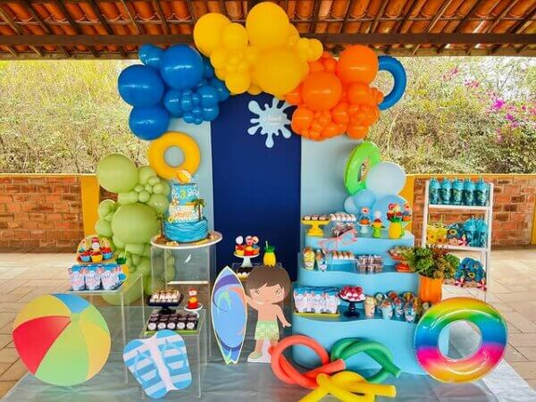 ideia pool party menino
