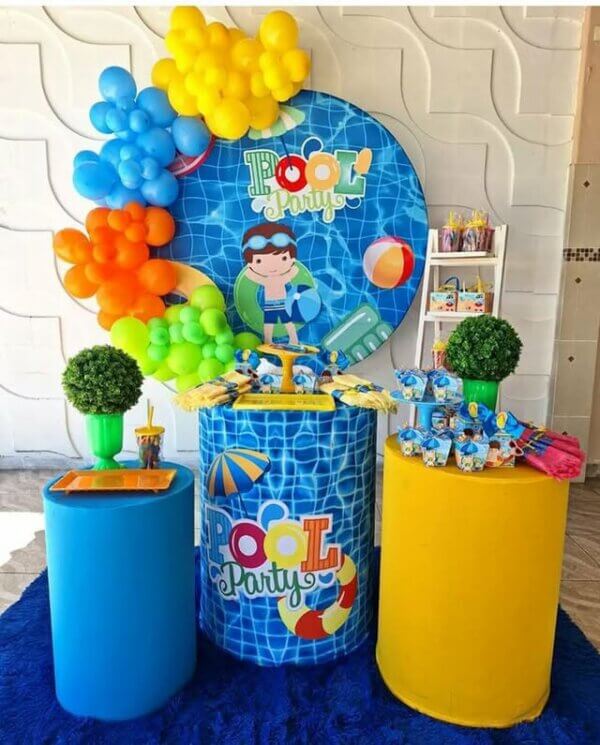ideia pool party menino