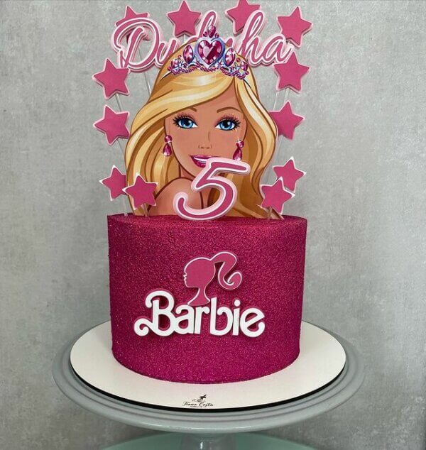 bolo festa barbie