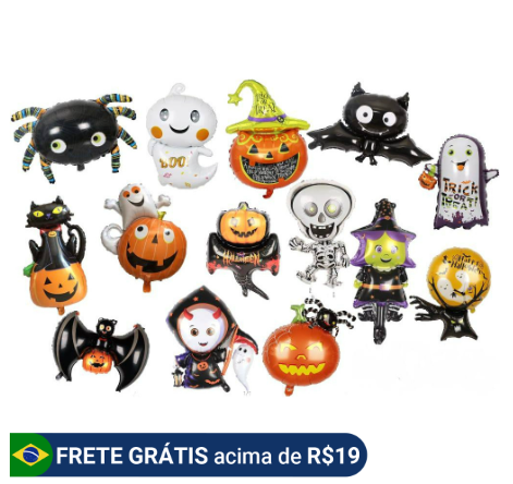 balões aniversário halloween