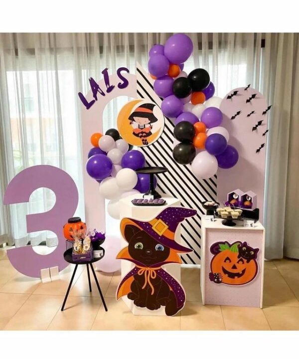 decoração tema halloween menina