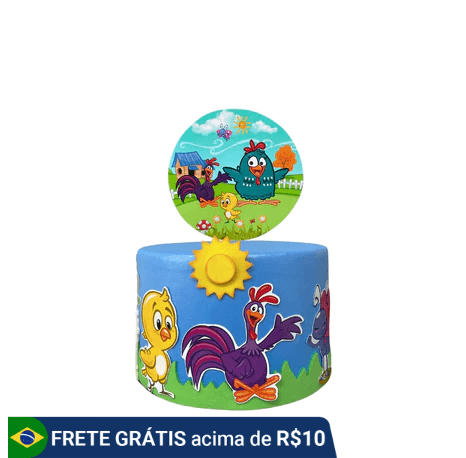 bolo fake galinha pintadinha