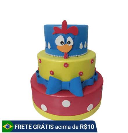 bolo fake galinha pintadinha
