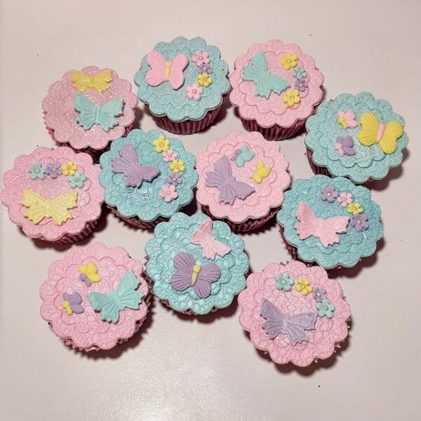 cupcake infantil borboleta