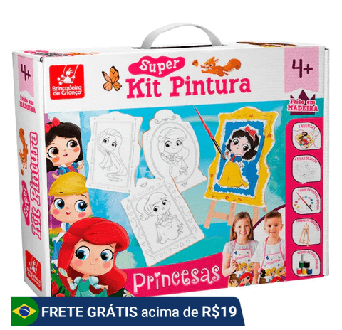 kit pintura para crianças