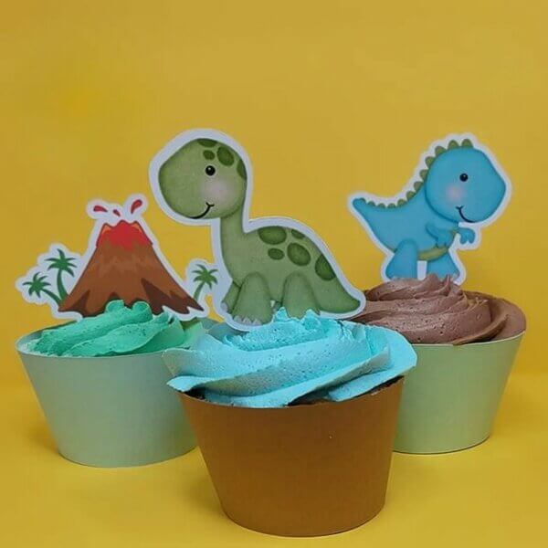 cupcake festa dinossauro