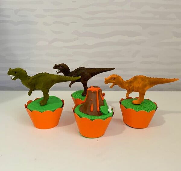 cupcake dinossauro festa infantil