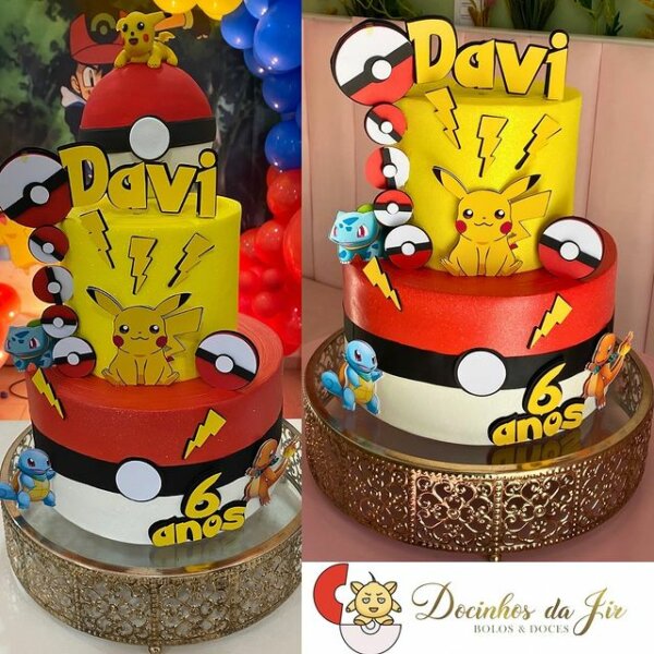 ideia de bolo do pokemon
