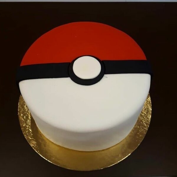 ideia de bolo pokemon pokebola