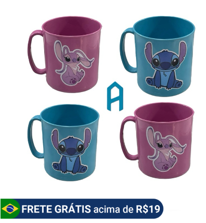 caneca para lembrancinha stitch