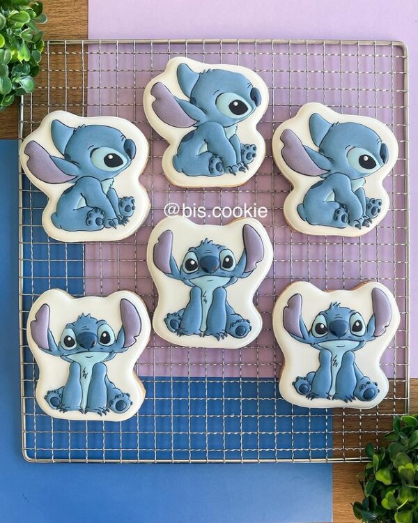 biscoito lembrancinha stitch