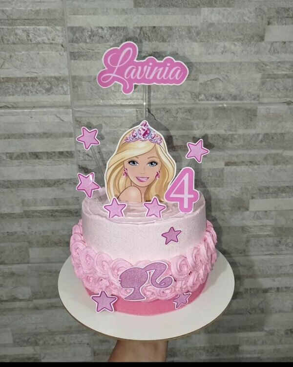 bolo da barbie chantilly