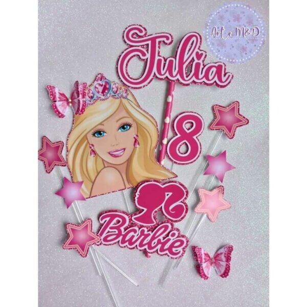 topper bolo da barbie