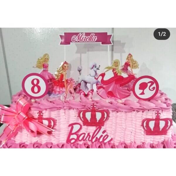 topper bolo da barbie