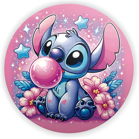 painel para festa stitch