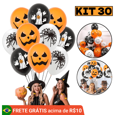 balão decoração halloween