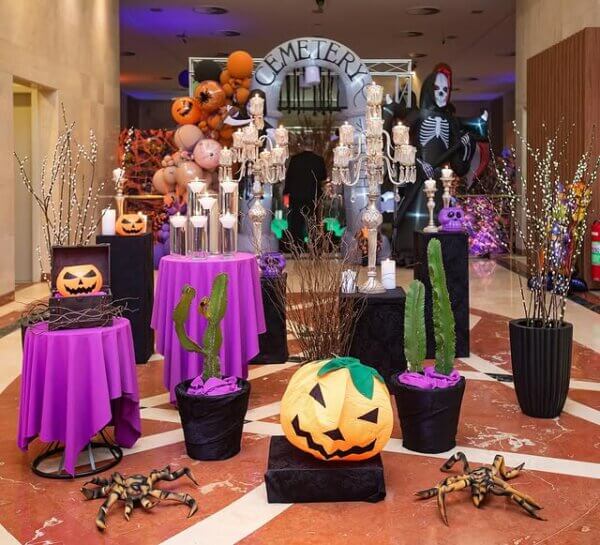 ideia de decoração halloween