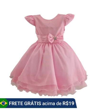 ideia vestido de festa infantil glitter