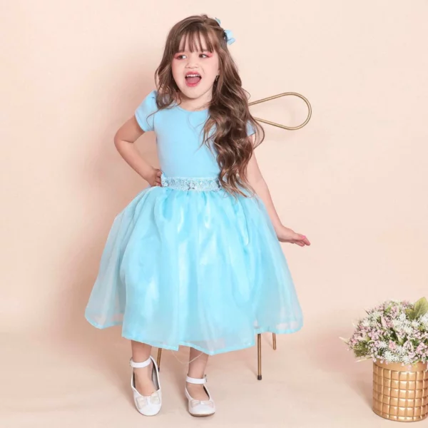 vestido de festa infantil azul onde comprar