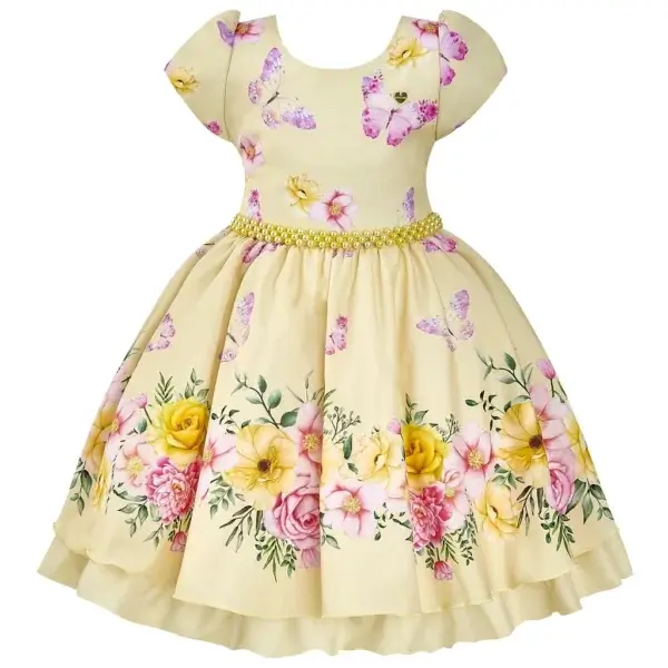 ideia de vestido de festa infantil