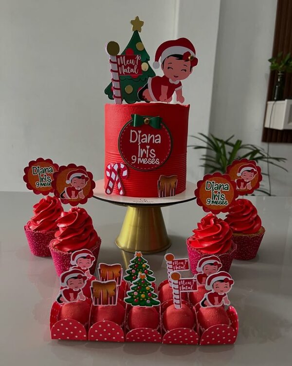 ideia de mesversário natal menina