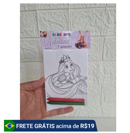 kit desenho lembrancinha rapunzel