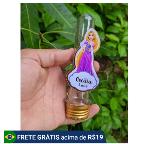 tubete lembrancinha rapunzel