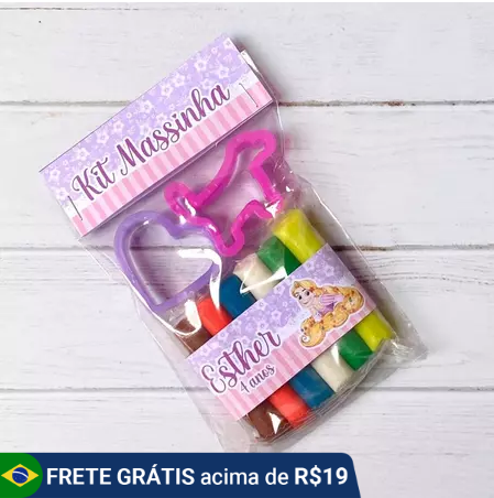 kit massinha lembrancinha rapunzel