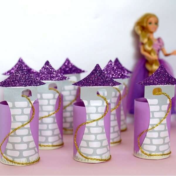 castelo lembrancinha da rapunzel
