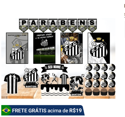 aniversário do santos em casa