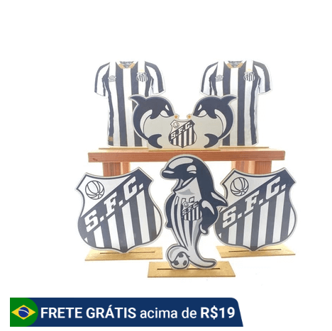 display de mesa decoração do santos