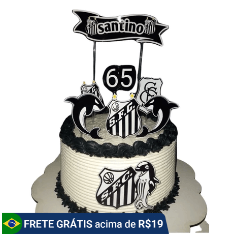 topper bolo do santos