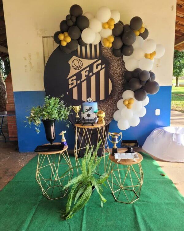ideia de festa do santos