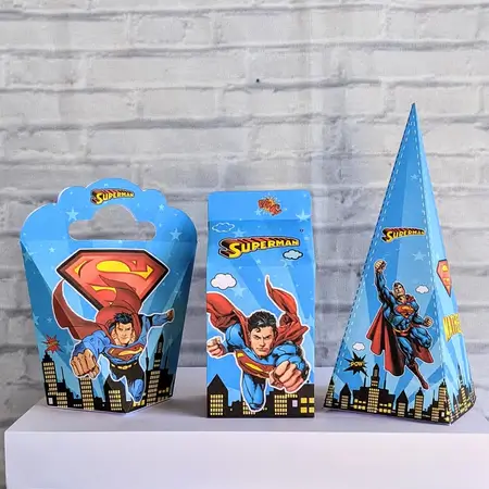 caixa para lembrancinha super homem
