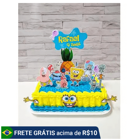 ideia para bolo bob esponja