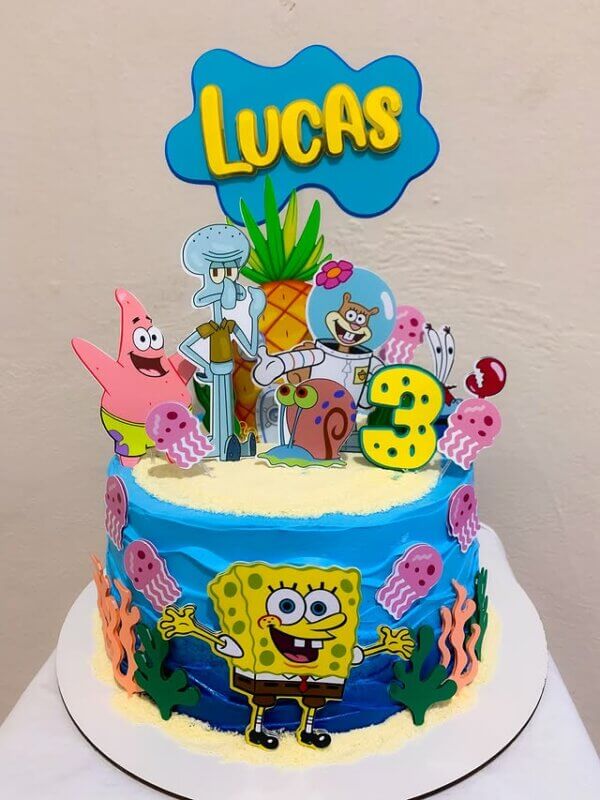 ideia para bolo bob esponja