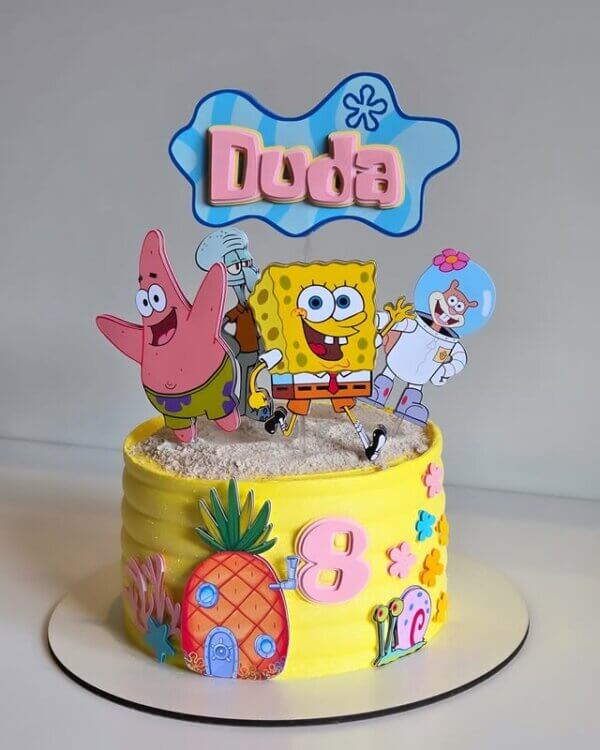 ideia bolo bob esponja menina