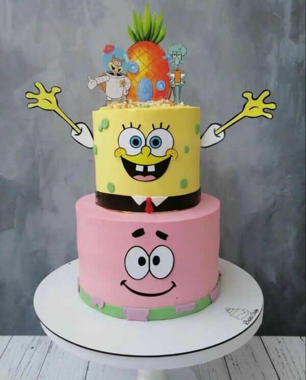 ideia para bolo bob esponja