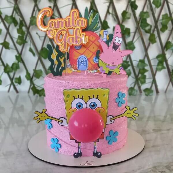 ideia de bolo bob esponja menina