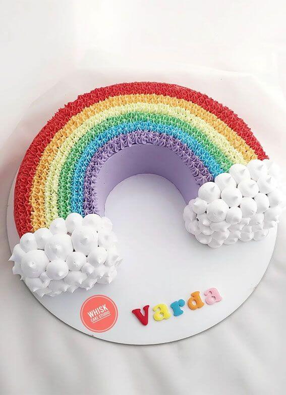 ideia para bolo festa arco íris