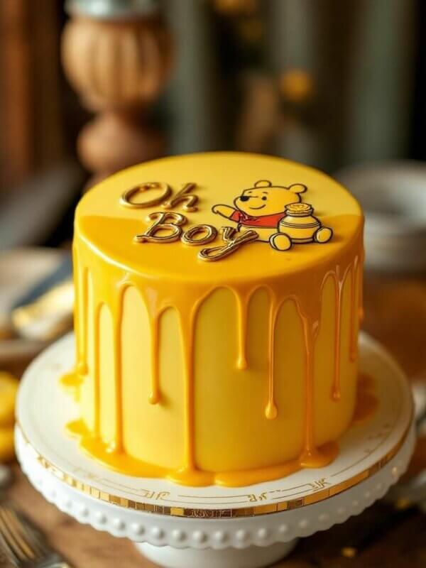 ideia de bolo ursinho pooh
