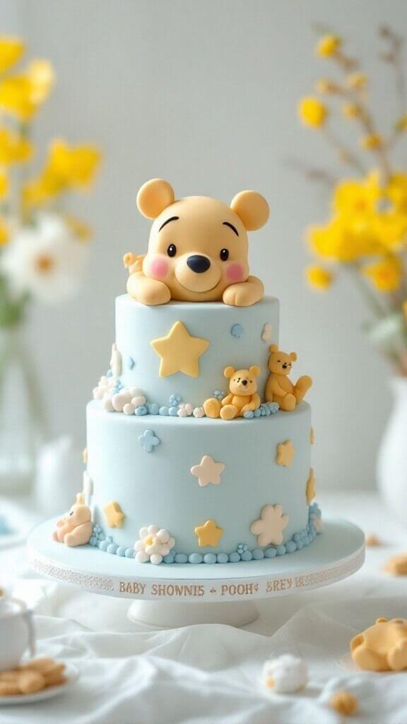 ideia de bolo ursinho pooh