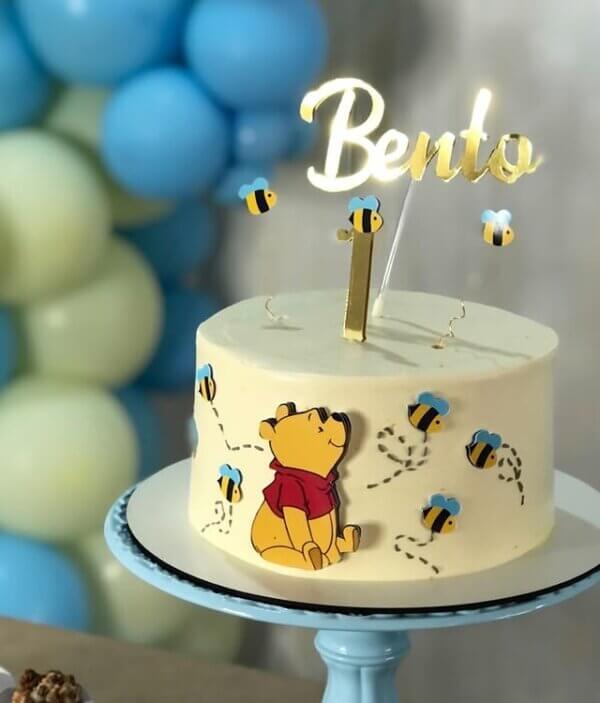 ideia para bolo ursinho pooh