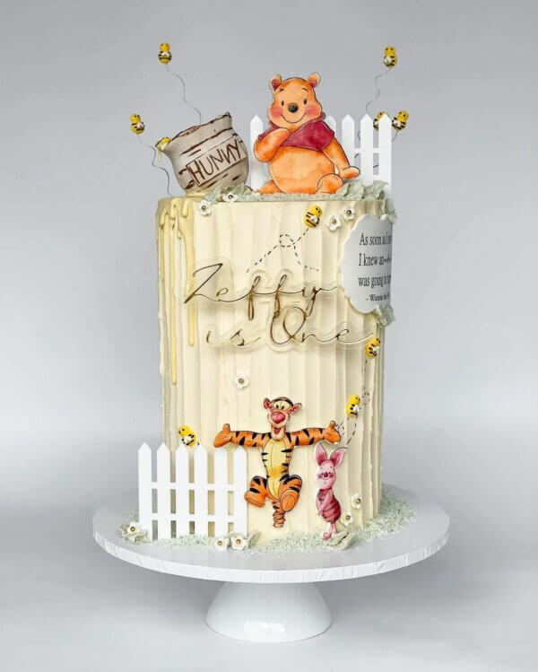 ideia de bolo ursinho pooh